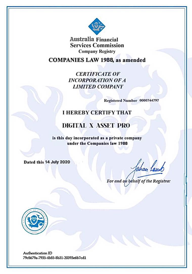 Certification